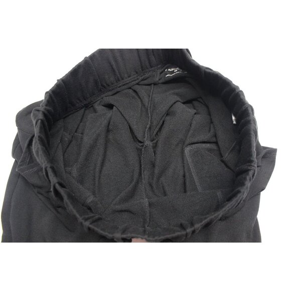 Isabel by Ingrid + Isabel black French terry drawstring tapered leg lounge pants - Picture 6 of 11